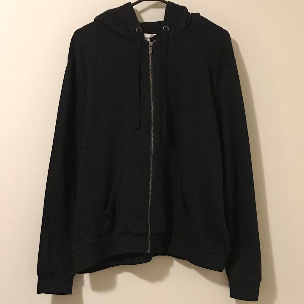 H&M Black Zip Up Hoodie